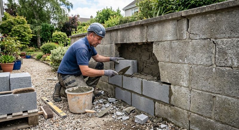 Block Wall Repair in Tryon, NC
