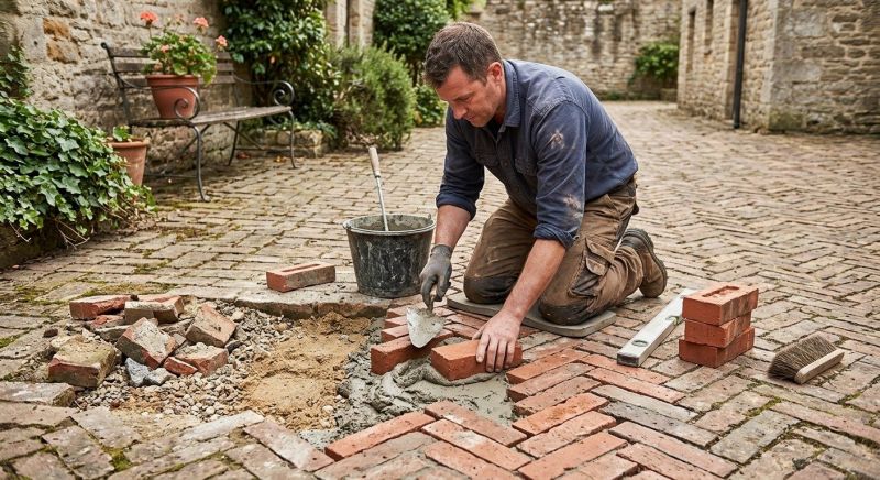 Brick Flatwork Repair in Etowah, NC