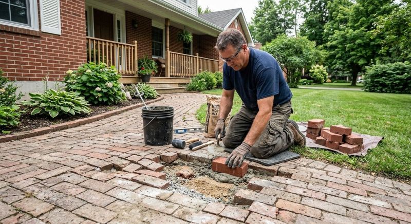 Brick Flatwork Repair in Henderson County, NC