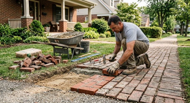 Brick Flatwork Repair in Henderson County, NC