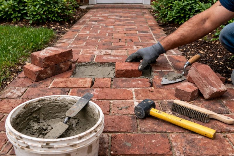 Brick Pathway Repair in Hendersonville, NC