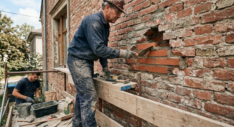 Brick Wall Repair in Buncombe County, NC