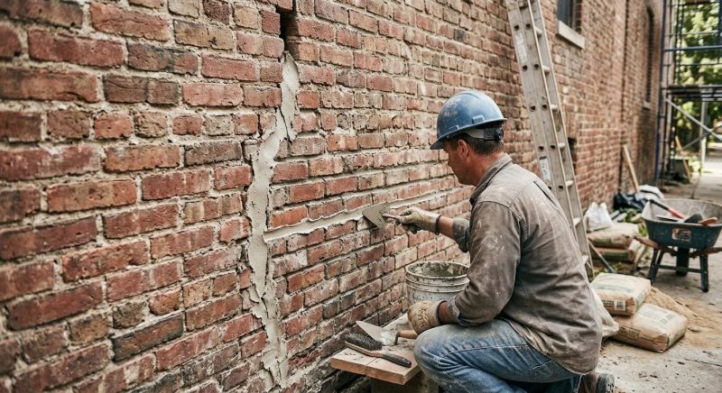 Brick Wall Repair in Fairview, NC