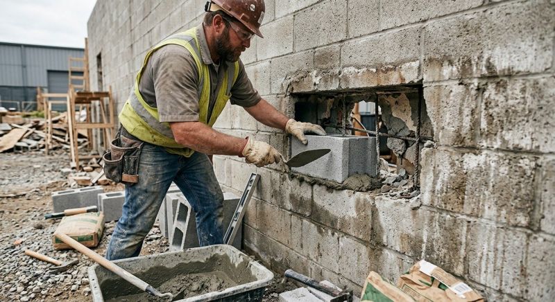 Concrete Block Repair in Fletcher, NC