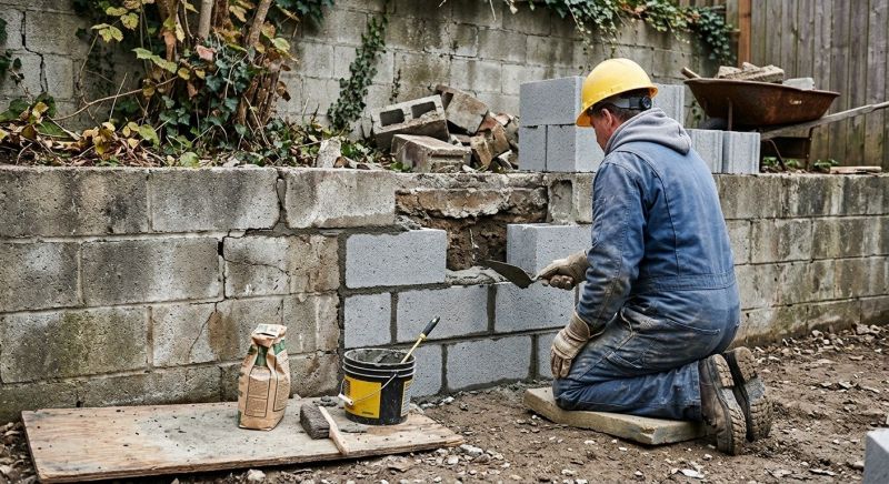 Concrete Block Repair in Lake Lure, NC