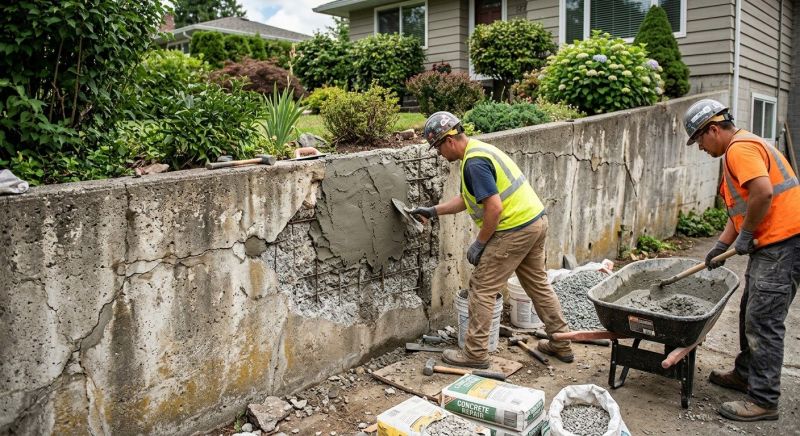 Retaining Wall Repair in Brevard, NC