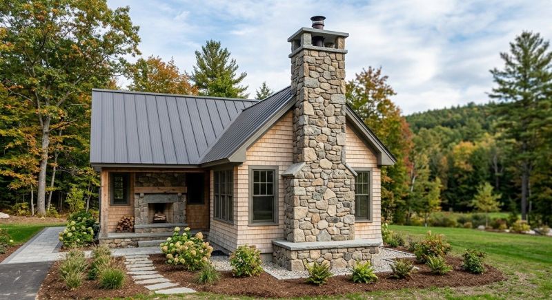 Stone Chimney Installation in Saluda, NC