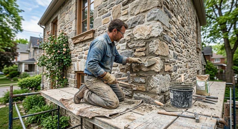 Stone Masonry Repair in Buncombe County, NC