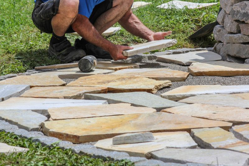 Stone Walkway Repair in Hendersonville, NC