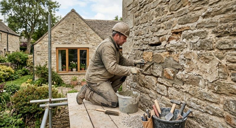 Stonework Repair in Black Mountain, NC